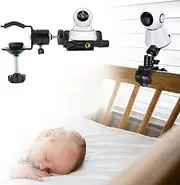 Nicoone Baby Camera Monitor Mount Universal Baby Camera Mount 360 Degree Rotating Stable Camera Holder Baby Monitor Camera Mount Stabiliser Suitable for Most Babies