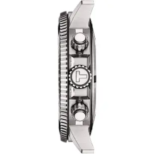 【TISSOT 天梭】Seastar 1000海星300米 潛水三眼計時錶/45.5mm(T1204171142100)