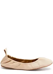 Atp Atelier Teano Leather Ballet Flats - Off White - 5 5