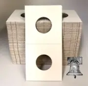 100 2x2 JEFFERSON Nickel Mylar Cardboard Coin Holder Flip BCW Storage Case 21mm