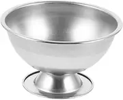 Alum Cup Stainless Mixing Bowls Stainless Steel Bowl Small Alumn Cup Reusable Mixing Bowl Melting Bowl Alumn Melting Cup Alumn Boiling Cup Alumn Melting Container Metal Cup Silver HAWILLOSCH