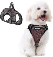 Small Dog Harness, Soft Adjustable Puppy Harness Medium