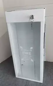 ✅NEW 5lb. SURFACE MOUNT (METAL-WHITE) FIRE EXTINGUISHER CABINET