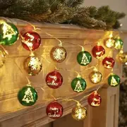 3m LED Silver Wire Fairy String Lights Christmas Tree Decorations Ornaments Indoor Christmas Ball Outdoor String Lights Christmas Wedding Party Home