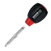 VESSEL Cushion Grip Screwdriver Stubby Replaceable (+2/-5) 660