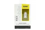 PUDNEY DUAL USB A/C CAR CHARGER 5V 3.4A WHITE