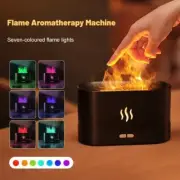Flame Air Humidifier RGB Mist Decor Essential Oil Diffuser 3D Light Home Bedroom