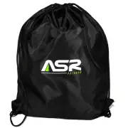 ASR Outdoor Black Drawstring Security Strings Bag with Stopper