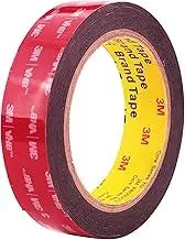 Double Sided Tape 3M VHB Mounting Tape 1 Inch x 18 Feet Length Heavy Duty Waterproof Black Foam Tape No Residue for Home Office Automotive Decorations and LED Strip Lights