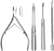 KOAHDE 3-Piece Cuticle Pushing Set, Cuticle Spoon Pusher, Cuticle Pusher Tool, Cuticle Remover Set, Tool for Removing Dead Skin, Remove Dead Skin Nails