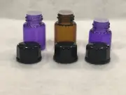 1-144 Pieces 1ML/2ML Essential Oil Perfume Small Sample Glass Vials Bottles