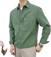 [Bciopll] Multicolor Style Men Tuxedo Shirt Casual for Men Slim Business Long Sleeve Shirt