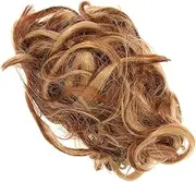 VICASKY Curly Hair Bun Extension for Women Elastic Messy Bun Piece Wavy Ponytail Hair Accessory Lightweight and Comfortable for Weddings Dates and Daily Use