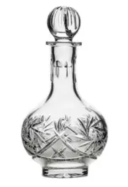 Russian Cut Crystal Glass Decanter with Stopper 16 oz - Soviet Vodka Glassware