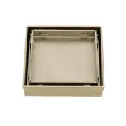 Radiant Tile Insert Linear Shower Grate 100mm (38mm outlet) Brushed Nickel 316-B
