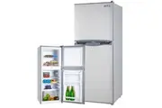 GECKO 125L Portable Upright Fridge, 12V/24V for Motorhome, Caravan, Silver