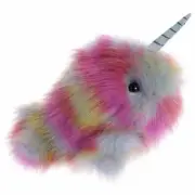 Aurora Collectible Neptune Narwhal Plush Toy - Stuffed Sea Animal with Horn
