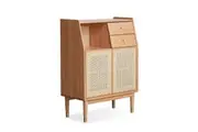 MIUZ Buffet Sideboard Cabinet Storage Cupboard Drawer Storage Organiser Solid Oak Wood