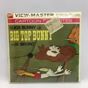 View Master 3 Reel Set Bugs Bunny in Big Top Bunny w/ Bruno B549 New Old Stock