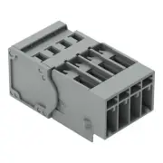A●2pcs WAGO 769-604 1-Conductor Male Connector 4-Pole 4,00 mm2 Gray New