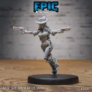 Female Gunslinger B by Epic Miniatures Monster RPG D&D Pathfinder 3D Print