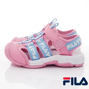 FILA斐樂頂級童鞋輕量護趾運動涼鞋-417W-531粉(中大童段)