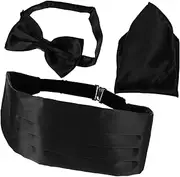 [WRITWAA] Men's Stained Bow Tie Men Accessories Bow Ties for Men Pretied Bandana for Men Fashion Belt Men Costume Kit Men Suit Man Belt Mens Pocket Handkerchief Suits for Men Polyester