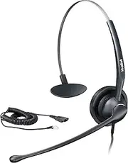 Yealink YHS34 Mono One Ear Headphones with RJ Connection Cable