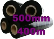 4 ROLLS BLACK Hand Pallet Film Wrap 500MM x 400M 25U 25um Strong Shrink *CHEAP*