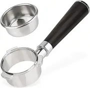 54mm Bottomless Portafilter for 8 Series Breville Barista Express, Blackwood Replacement for Breville Portafilter BES870XL, BES870BSXL, BES878BSS and More Breville Espresso Machine