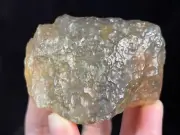 LIBYAN DESERT GLASS, Raw Crystal - Rare, 2A Grade, Large 81.5g - Stones, 46795