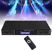 20-Band Professional Audio Equalizer, Digital Graphic EQ with LED Spectrum Display | Bluetooth/USB Connectivity | Studio Recording Equipment | Includes Remote Control