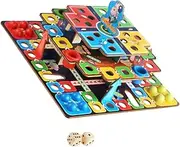 KOMBIUDA 1 Set Three-Dimensional Flying Chess Chess Board Flight Chess Parent- Interactive Game Board Game Kit 3D Flying Chess Plaything Checkers Colorful Wooden