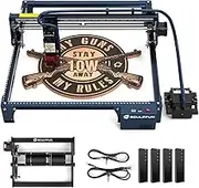 sculpfunDIY S30 Pro 10W Laser Engraver, Laser Cutter Assembly with Automatic Air Assist, Laser Eye Shield, Laser Engraving Machine Y-axis Rotary Roller,for Engraving Cylindrical Objects