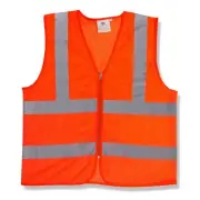 Cordova Safety Products VZ240PXL Polyester Mesh Class 2 Safety Vest with 2" R...