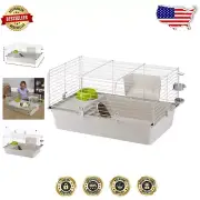 Spacious Cavie Guinea Pig Cage with Water Bottle and Hide-Out - 1-Year Warranty