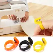Plastic Thimble Sewing Ring Thread Cutter Finger Sewing Craft DIY Tool.u.