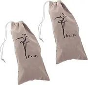 [Parliky] 2pcs Travel Shoe Bags Ballet Dance Shoes Bags Mesh Drawstring Pouch Bags Dance Shoes Organizer Pouch Drawstring Bag Shoe Bags for Travel
