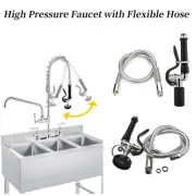 Kitchen Sink Faucet Pre Rinse Spray Valve with Hose High Pressure Dish Sprayer