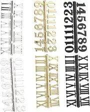 DOITOOL Replacement Clock Digital Kit Roman Numerals Numerals for Clock Repair 6pcs Set