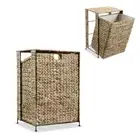 Laundry Basket 44x34x64cm Water Hyacinth Washing Clothes Bin Cabinet vidaXL