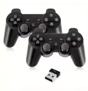 NEW 2 pcs 2.4Ghz Wireless Gamepad for Game Controller USB Joystick For PC