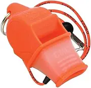 Fox 40 Sonik Blast CMG 3-Chamber Pealess Whistle + Lanyard, Orange