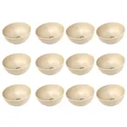 12PK Wildtrak Wheat Straw Bowl Assorted Colours Great for Outdoor Camping 15cm