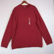 Croft & Barrow Red Crewneck Sweater Men's XLT