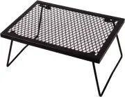 Folding Campfire Grill Grate, Portable Heavy Duty Steel over Fire Camp Grill for