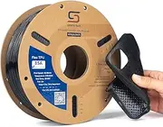 Siraya Tech Flex TPU Filament - 85A Shore, ISO 10093, High Flexibility & Toughness, High Flow & Speed, Easy to Print, Moisture-Resistant Aluminum Bag - Ideal for Footwear, Protective Gear (Black, 1kg)