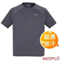 在飛比找PChome24h購物優惠-【瑞多仕-RATOPS】男款 COOLMAX 圓領浪花紗短袖