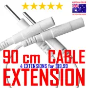 ALDI TENS EMS compatible ELECTRODE CABLE WIRE LEAD EXTENSIONS - 4 for $19.99