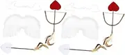 10pcs Cupid Wings Set for Kids Halloween Headband Angel Costumes Accessories One Size Fits Babies Comfortable Safe for Baby Photography Props